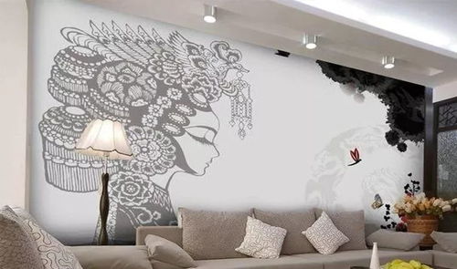 家居裝飾新潮流 墻壁上不只掛山水畫，墻體藝術正當時